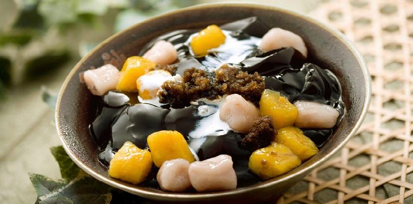 Thanh mát, ngọt dịu, bùi bùi, béo béo là vị của món thạch trứ danh tại Đài Loan