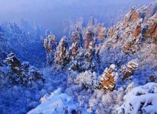 Khám phá Thiên Môn Sơn mùa Đông ở Trương Gia Giới