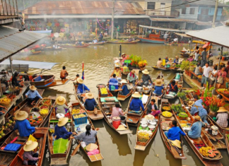 Dạo chơi chợ nổi Damnoen Saduak - khu chợ cổ lâu đời nhất Thái Lan